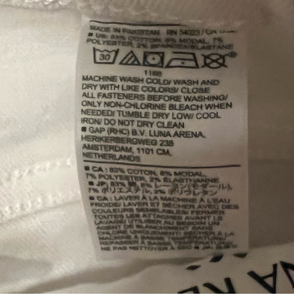 NWT Banana Republic high rise slim button fly White Jeans size 28/6 (A302) - Picture 3 of 8